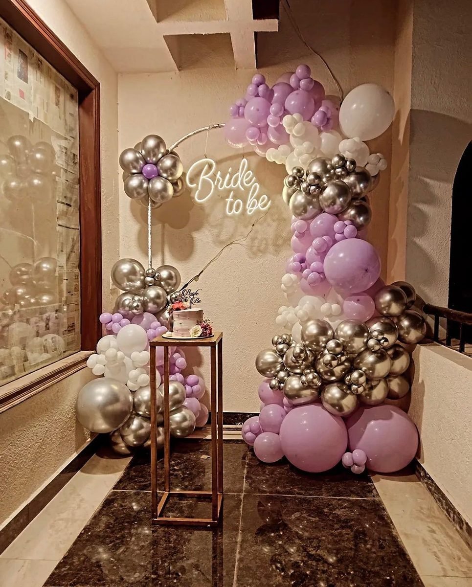 Wedding and bride to be balloon decoration